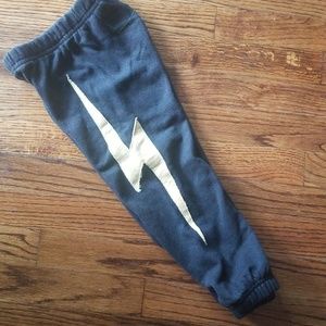 AVIATOR NATION BOLT SWEATPANTS SZ. 4
